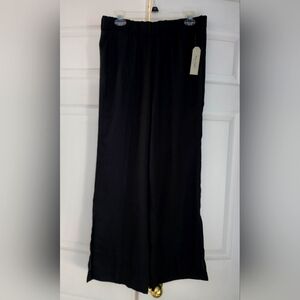 NWT sz M Nine Eight ankle slit lightweight pants comfortable pull on